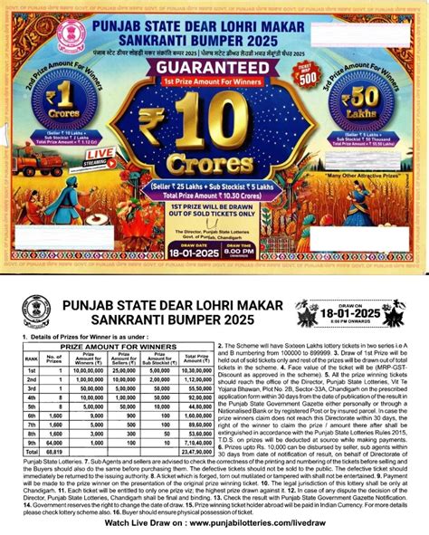 10 crore lottery ticket punjab